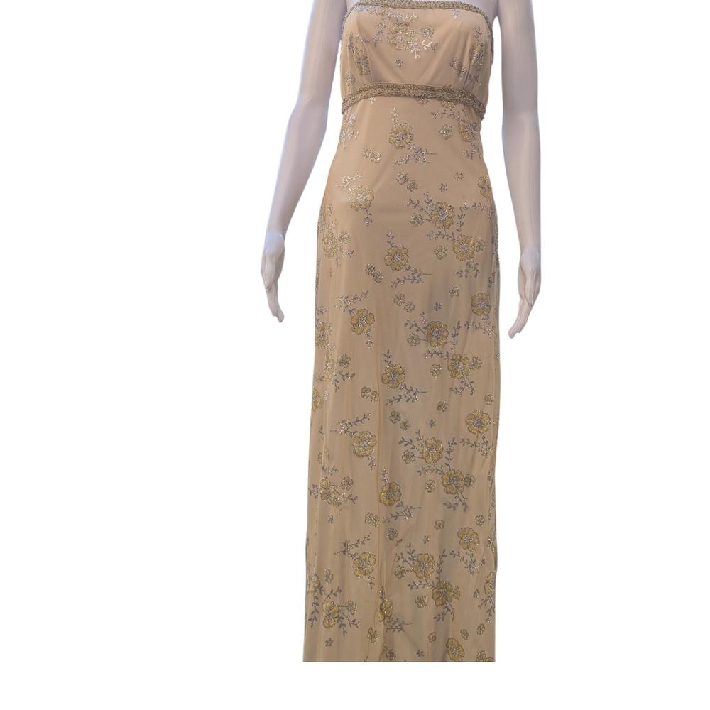 Vtg 80’s/90’s Zum Zum by Niki Livas Beaded Formal Dress Size 11 Made in USA - Picture 3 of 5